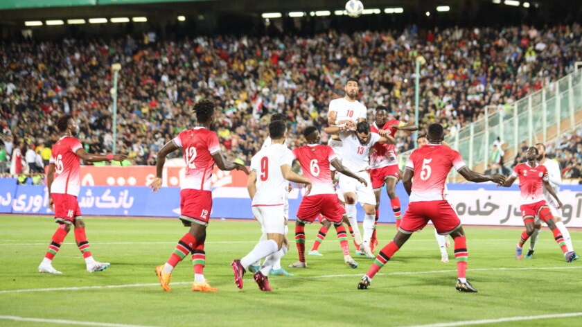 Kenya's national team Harambee Stars suffered a blow to Iran in Tehran in their first friendly match after Iran made a comeback from 1-0 down to win with2-1